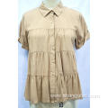 rayon challis of women's shirt